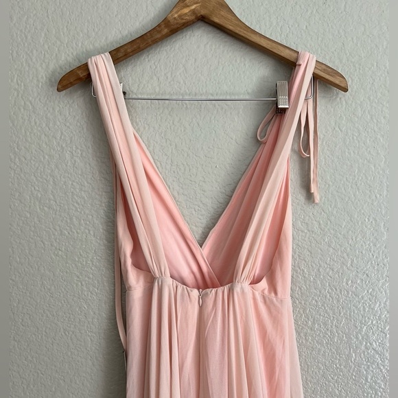 Dance the Night Away Blush Pink Backless Maxi Dress - Picture 5 of 10
